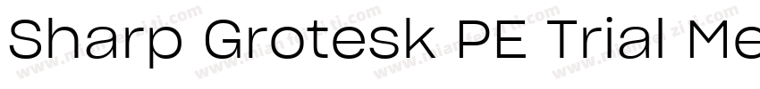 Sharp Grotesk PE Trial Medium 21字体转换